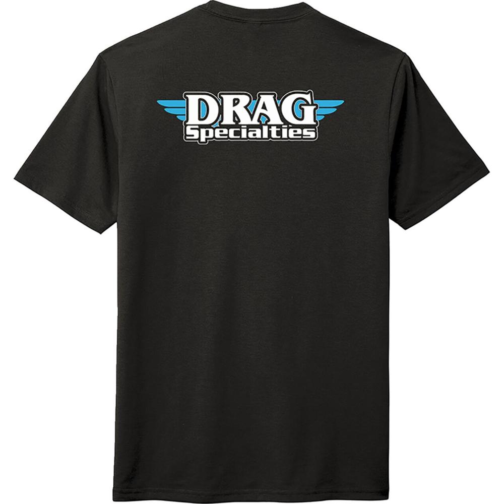 Drag Specialties Slim T-Shirt Black FREE 1 YEAR Returns, FREE UK Delivery | ThrottleChimp