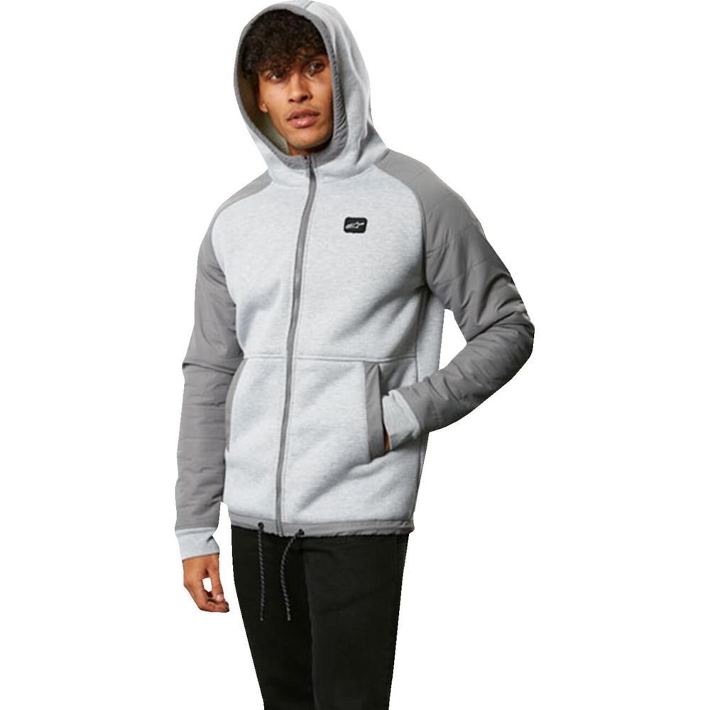 Alpinestars Fusion Sherpa Fleece Hoodie Grey FREE 1 YEAR Returns, FREE UK Delivery | ThrottleChimp