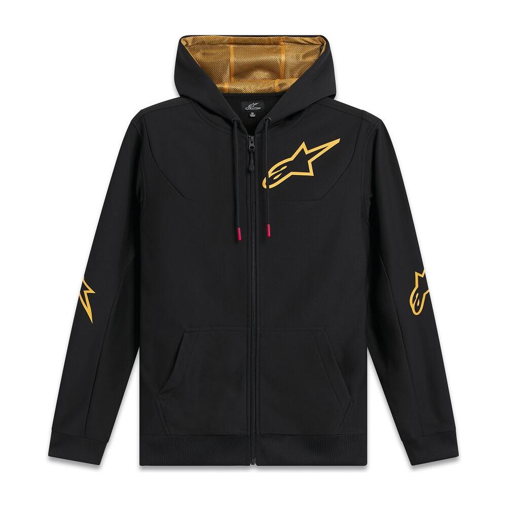 Alpinestars Sessions V3 Hoodie Black / Gold FREE 1 YEAR Returns, FREE UK Delivery | ThrottleChimp
