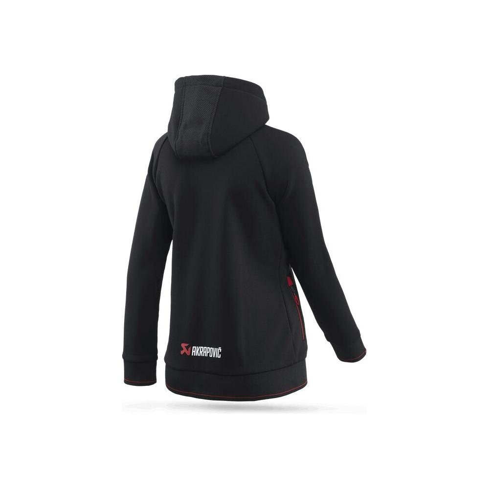Akrapovic Corpo Full-Zip Ladies Hoodie Black