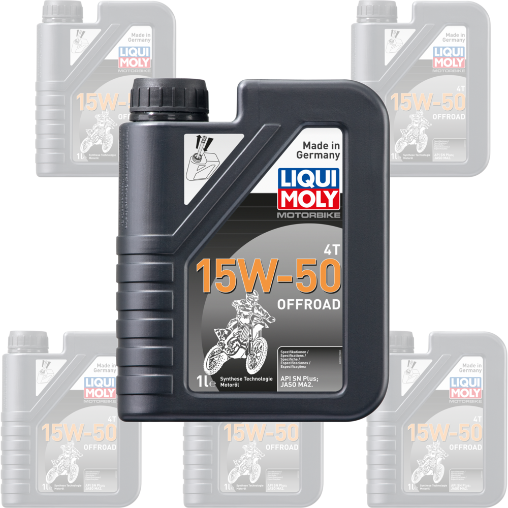 Liqui Moly 4 Stroke Semi Synthetic Offroad Race 15W-50 Oil - Box of 6 FREE 1 YEAR Returns, FREE UK Delivery | ThrottleChimp