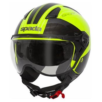 Spada Hellion Twist Open Face Helmet Yellow FREE 1 YEAR Returns, FREE UK Delivery | ThrottleChimp