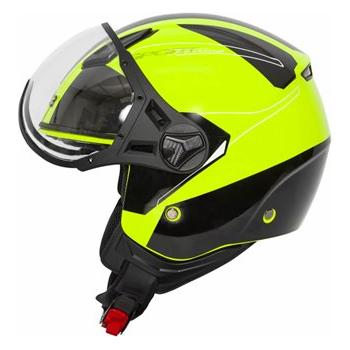 Spada Hellion Twist Open Face Helmet Yellow FREE 1 YEAR Returns, FREE UK Delivery | ThrottleChimp