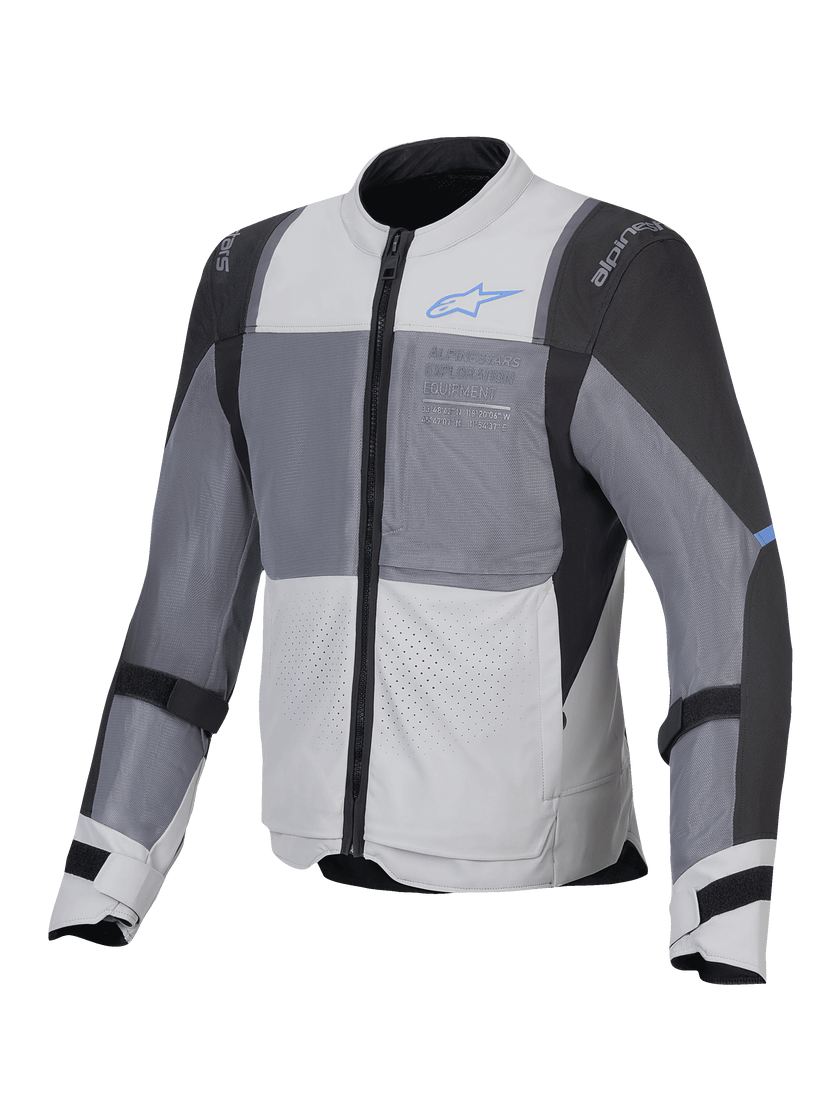 Alpinestars ST-2 Air Textile Jacket Ice Grey / Dark Grey / Black FREE 1 YEAR Returns, FREE UK Delivery | ThrottleChimp
