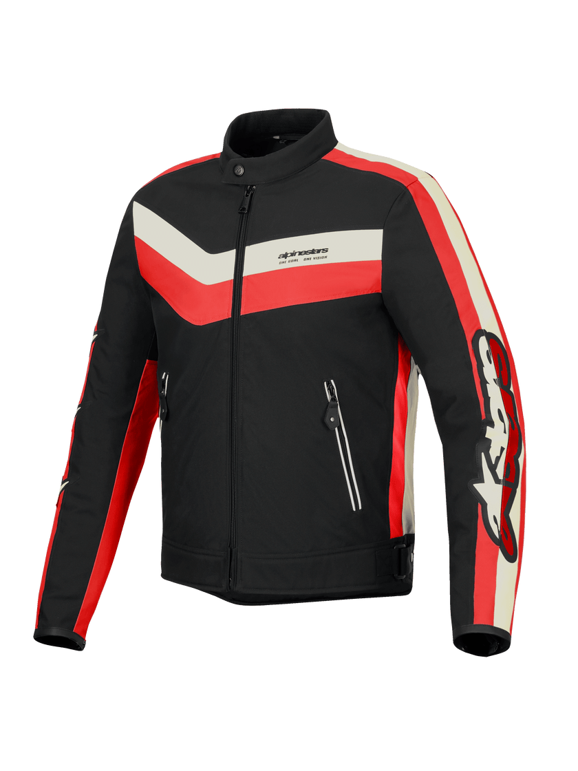Alpinestars T-Dyno WR Textile Jacket Black / Bright Red / Ecru FREE 1 YEAR Returns, FREE UK Delivery | ThrottleChimp