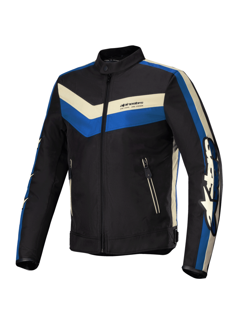 Alpinestars T-Dyno WR Textile Jacket Black / Blue / Ecru FREE 1 YEAR Returns, FREE UK Delivery | ThrottleChimp