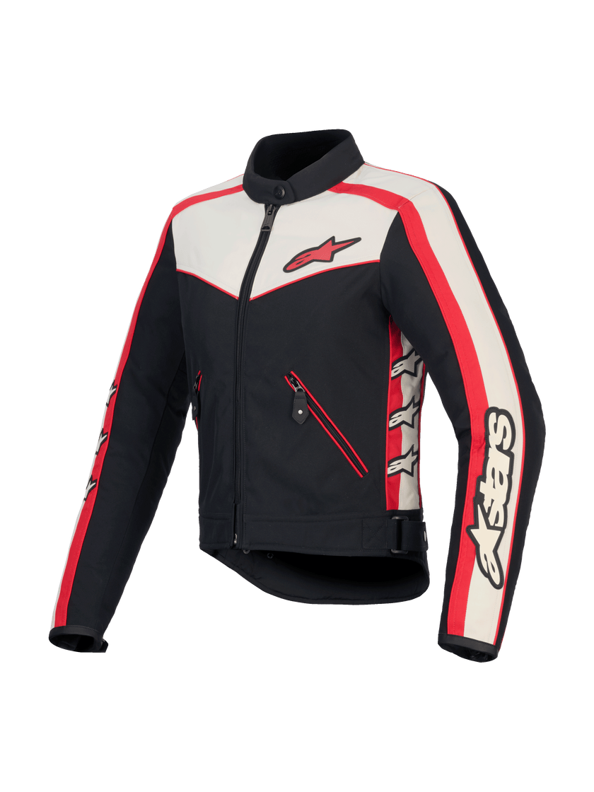 Alpinestars Stella T-Dyno WR Ladies Textile Jacket Black / Ecru / Bright Red FREE 1 YEAR Returns, FREE UK Delivery | ThrottleChimp