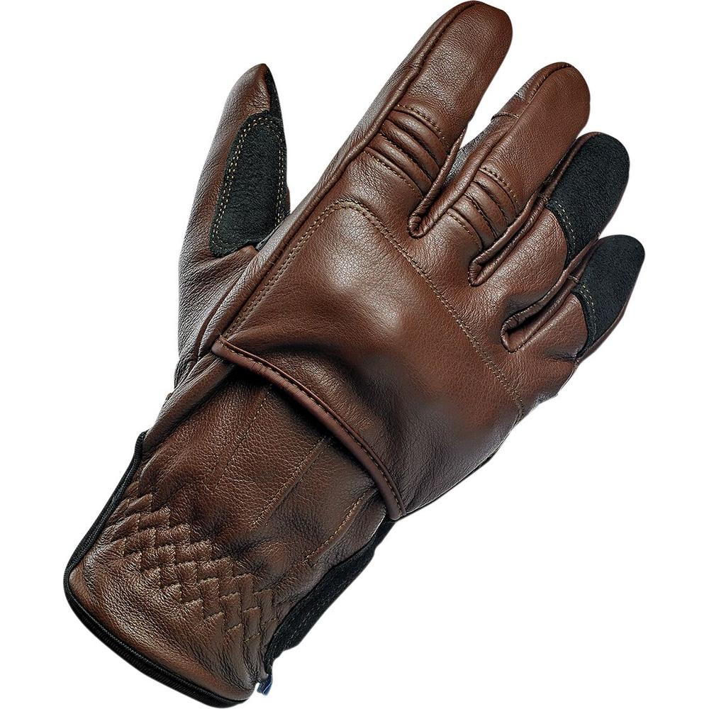 Biltwell Belden Gloves Chocolate FREE 1 YEAR Returns, FREE UK Delivery | ThrottleChimp