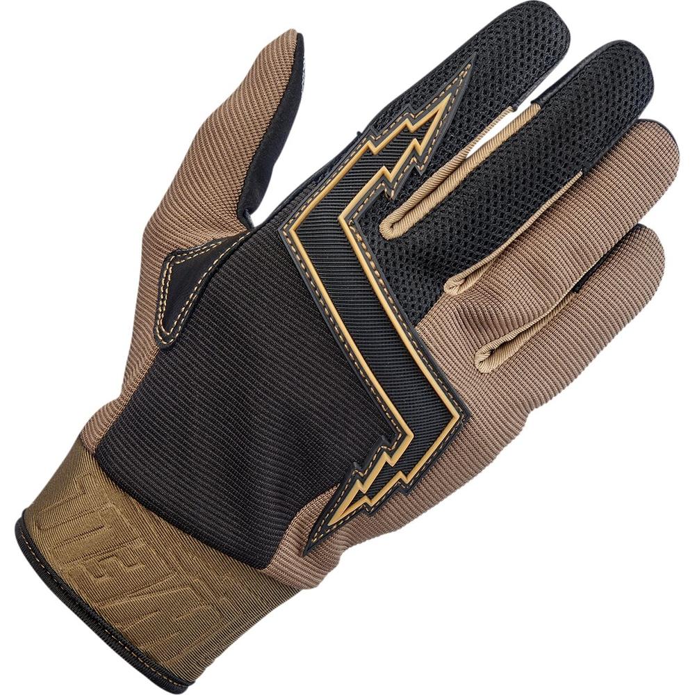 Biltwell Baja Gloves Chocolate / Black FREE 1 YEAR Returns, FREE UK Delivery | ThrottleChimp