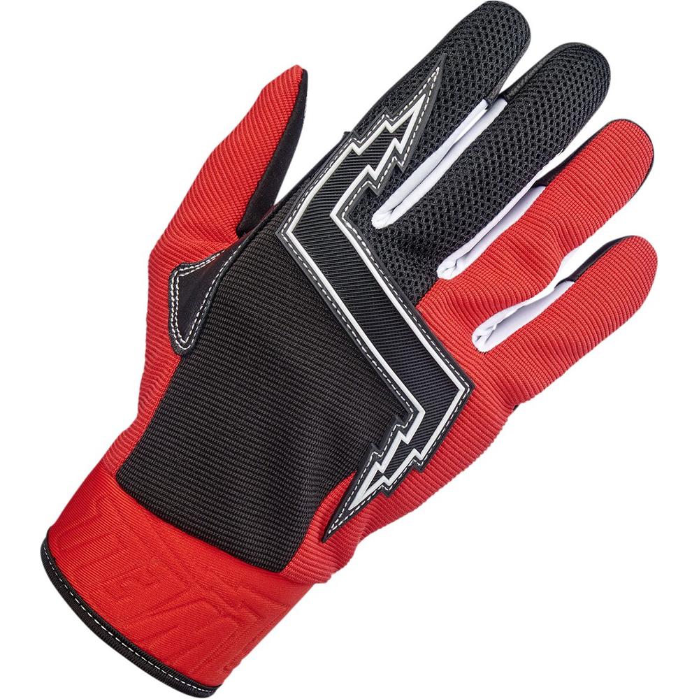 Biltwell Baja Gloves Red / Black FREE 1 YEAR Returns, FREE UK Delivery | ThrottleChimp