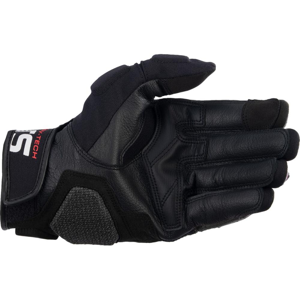 Alpinestars Halo Leather Gloves Black / White FREE 1 YEAR Returns, FREE UK Delivery | ThrottleChimp