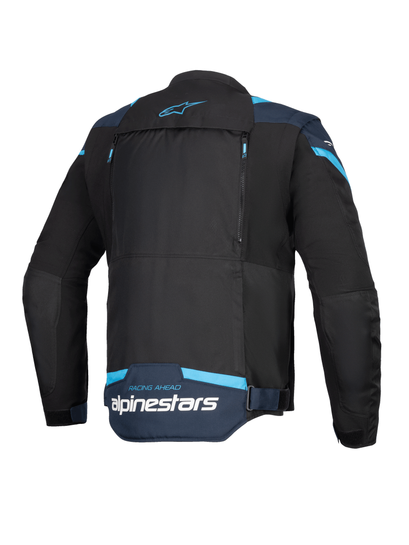 Alpinestars T-Stunt Air Textile Jacket Black / Dark Blue / Blithe Blue FREE 1 YEAR Returns, FREE UK Delivery | ThrottleChimp