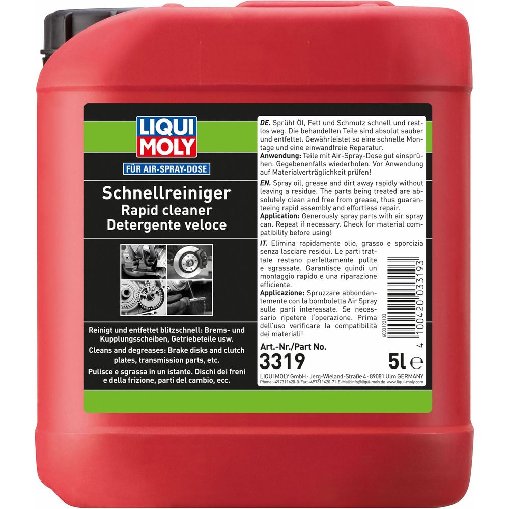 Liqui Moly Rapid Cleaner 3319 FREE 1 YEAR Returns, FREE UK Delivery | ThrottleChimp