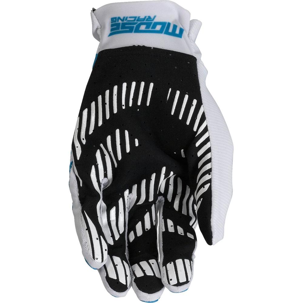Moose Racing MX2 Textile Gloves Blue / White FREE 1 YEAR Returns, FREE UK Delivery | ThrottleChimp
