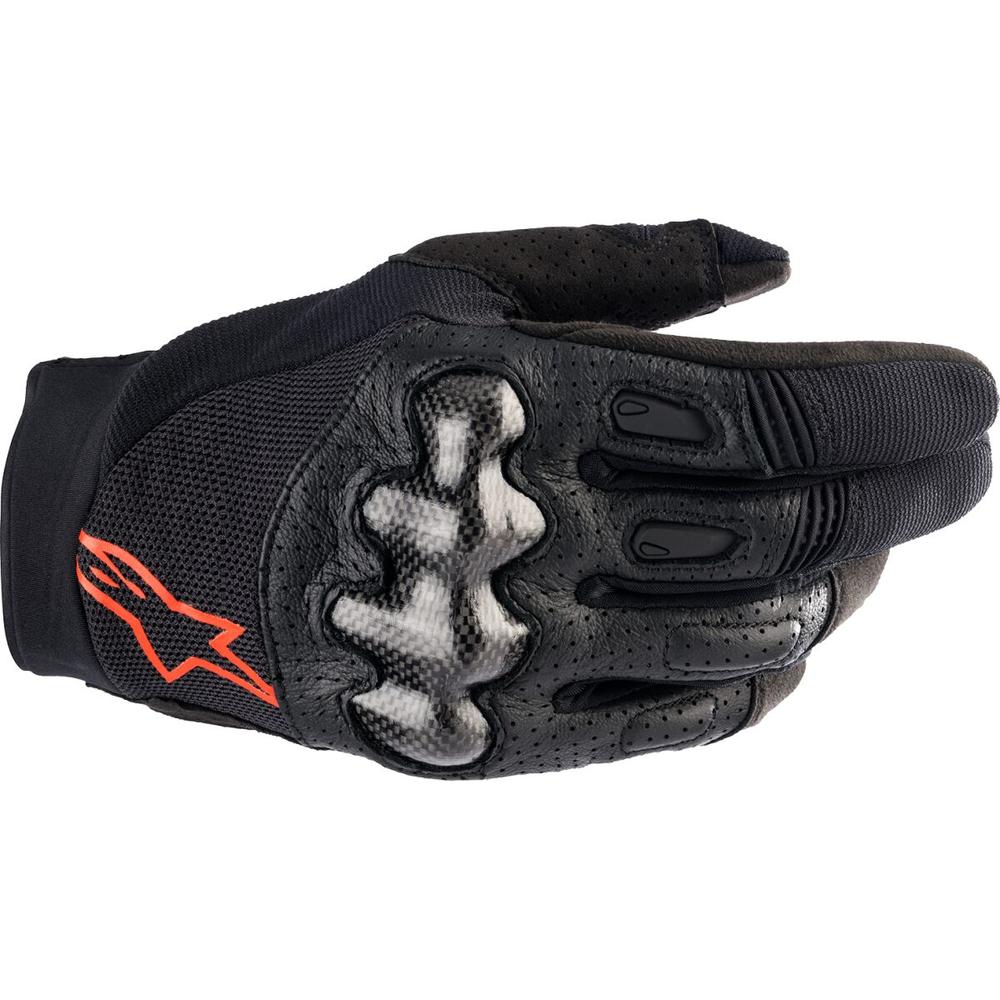 Alpinestars Megawatt Gloves Black / Red FREE 1 YEAR Returns, FREE UK Delivery | ThrottleChimp