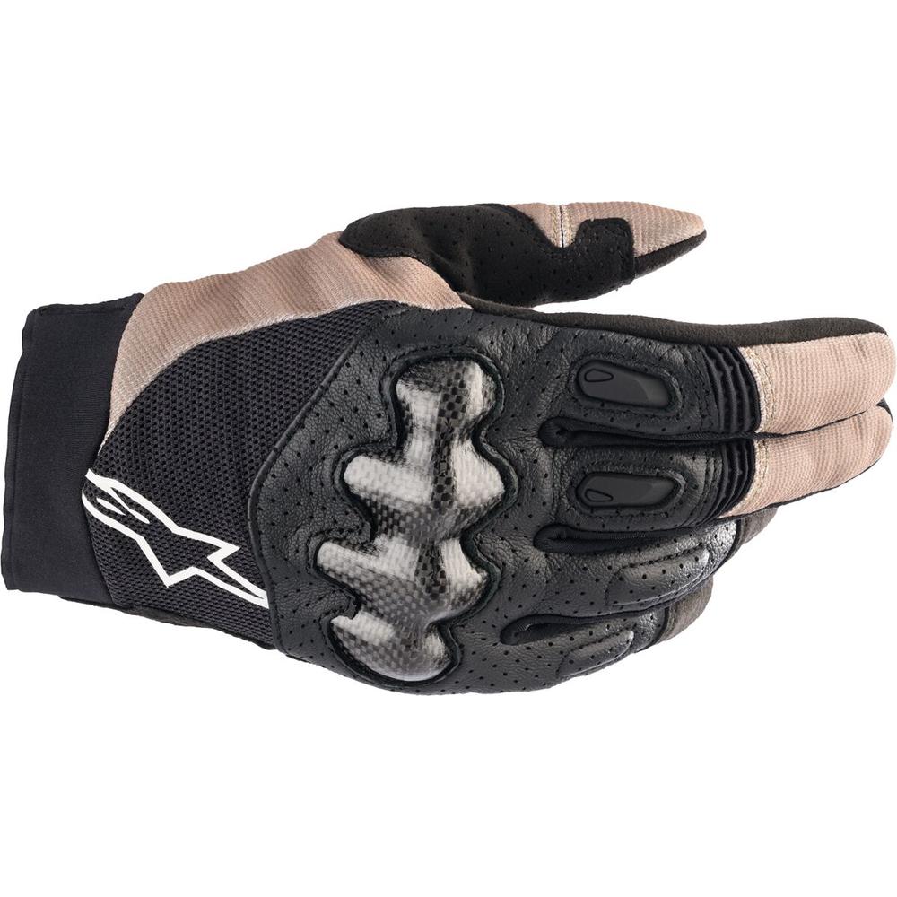 Alpinestars Megawatt Gloves Sand / Black FREE 1 YEAR Returns, FREE UK Delivery | ThrottleChimp
