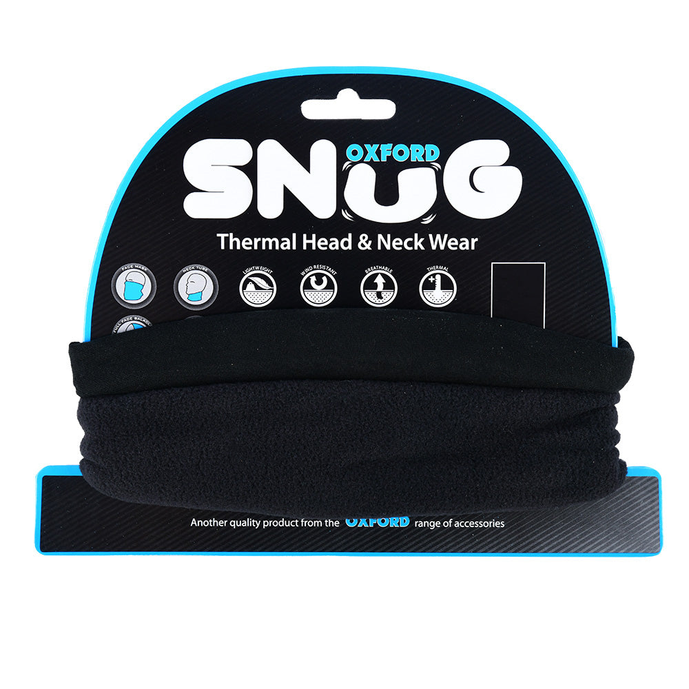 Oxford Snug Thermal Head & Neckwear Black FREE 1 YEAR Returns, FREE UK Delivery | ThrottleChimp