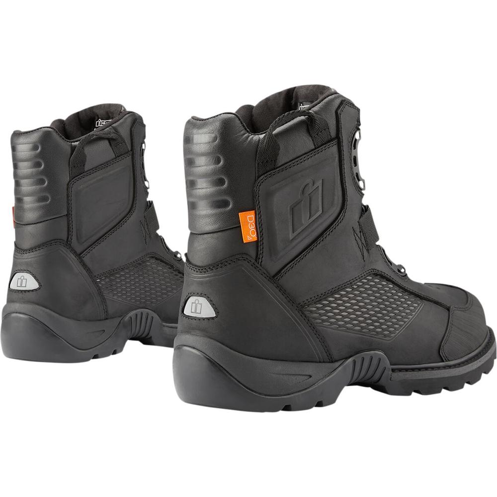 Icon Stormhawk Waterproof Boots Black FREE 1 YEAR Returns, FREE UK Delivery | ThrottleChimp