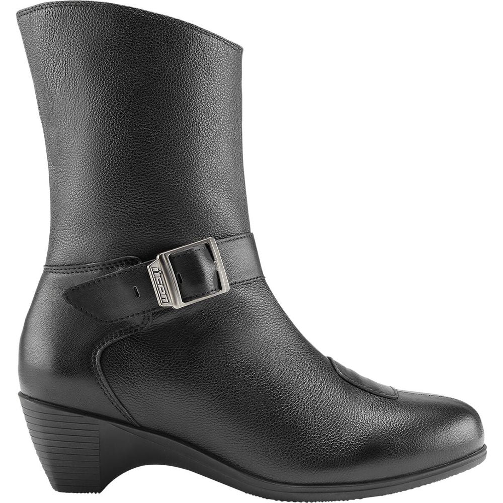Icon Tuscadero Ladies CE Boots Black FREE 1 YEAR Returns, FREE UK Delivery | ThrottleChimp