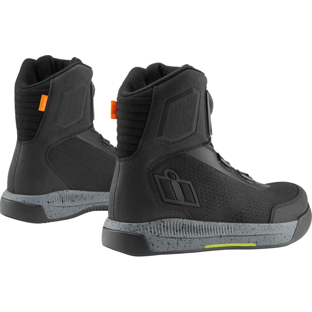 Icon Overlord Vented CE Boots Black FREE 1 YEAR Returns, FREE UK Delivery | ThrottleChimp
