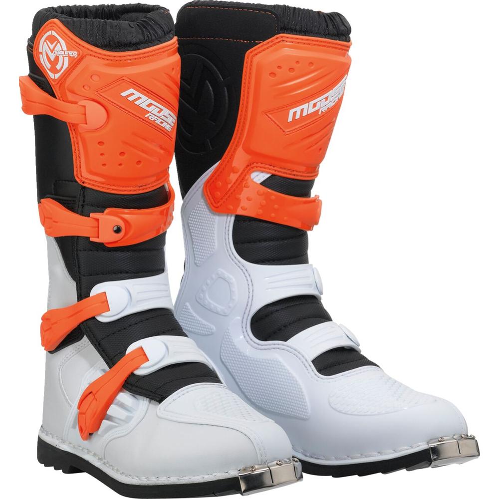 Moose Racing Qualifier MX Boots Orange FREE 1 YEAR Returns, FREE UK Delivery | ThrottleChimp