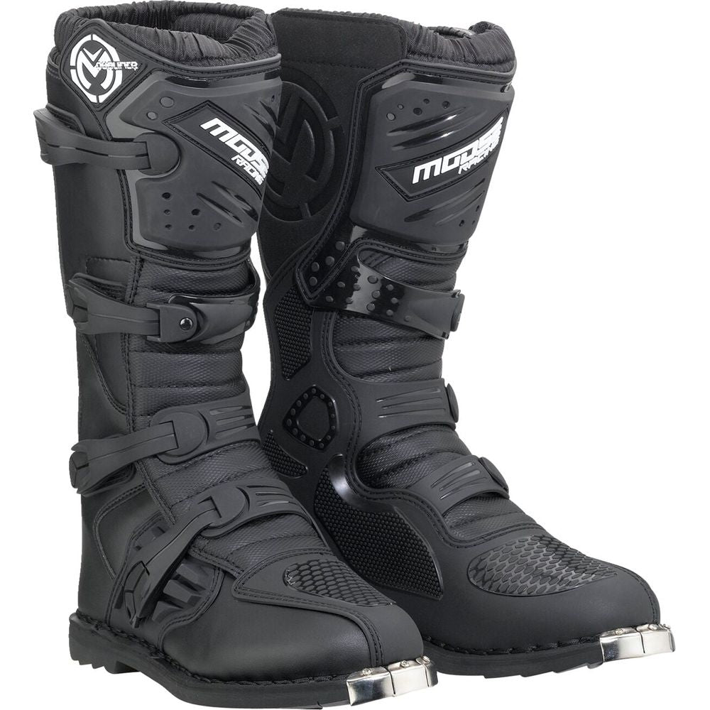 Moose Racing Qualifier ATV Boots Black FREE 1 YEAR Returns, FREE UK Delivery | ThrottleChimp