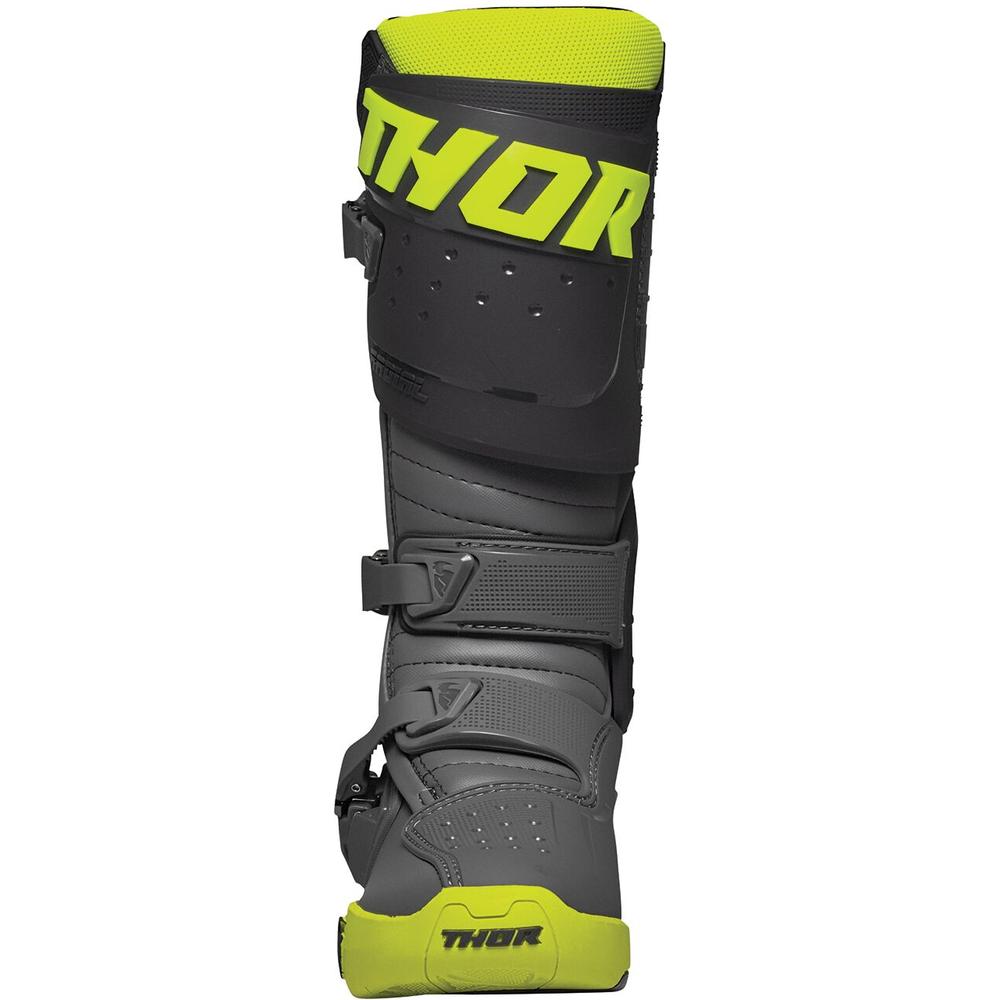 Thor Radial MX Boots Grey / Fluo Yellow FREE 1 YEAR Returns, FREE UK Delivery | ThrottleChimp