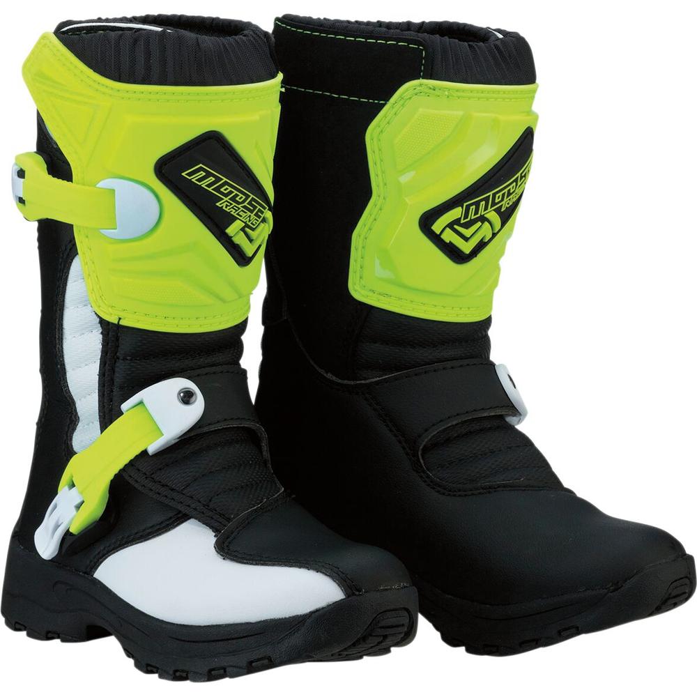 Moose Racing S18C M1.3 Kids MX Boots Black / Hi-Vis Yellow FREE 1 YEAR Returns, FREE UK Delivery | ThrottleChimp
