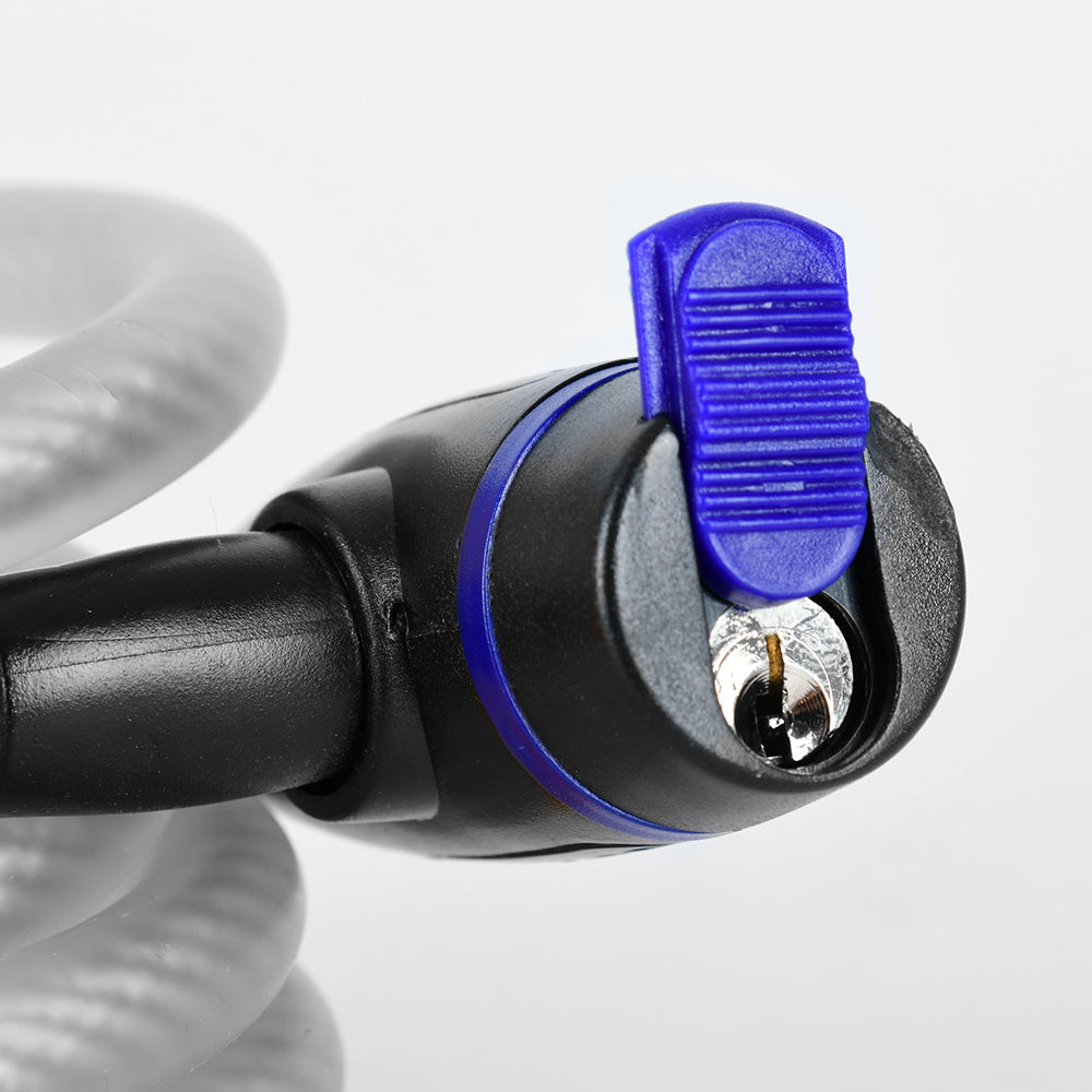 Oxford Cable Lock Clear - 1.8m x 12mm FREE 1 YEAR Returns, FREE UK Delivery | ThrottleChimp