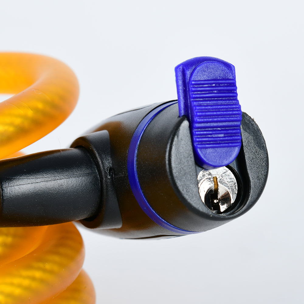 Oxford Cable Lock Gold - 1.8m x 12mm FREE 1 YEAR Returns, FREE UK Delivery | ThrottleChimp