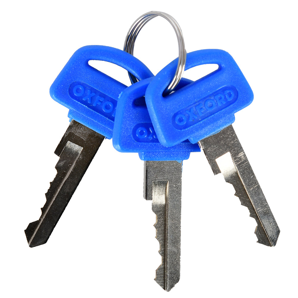 Oxford Cable Lock Red - 1.8m x 12mm FREE 1 YEAR Returns, FREE UK Delivery | ThrottleChimp