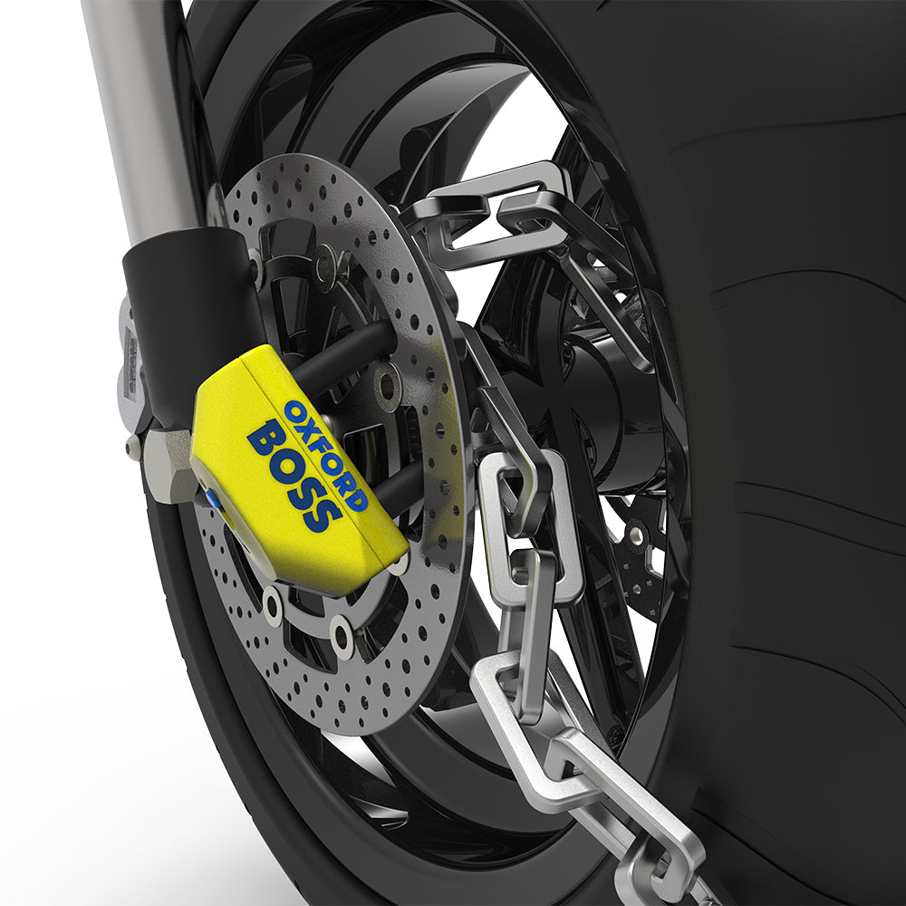 Oxford Bigboss Chainlock Black / Yellow / Blue FREE 1 YEAR Returns, FREE UK Delivery | ThrottleChimp