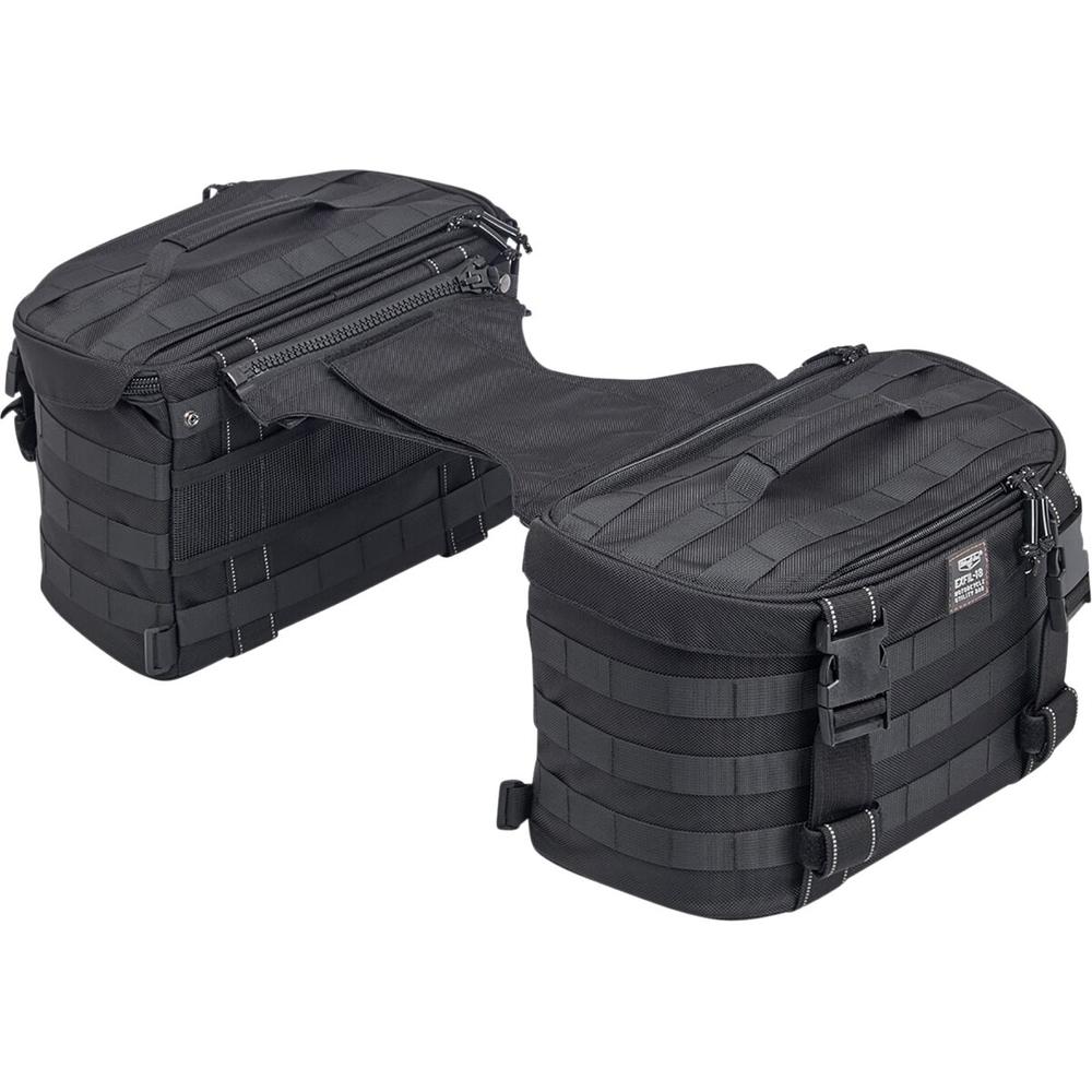 Biltwell Exfil-18 Saddlebags Black FREE 1 YEAR Returns, FREE UK Delivery | ThrottleChimp