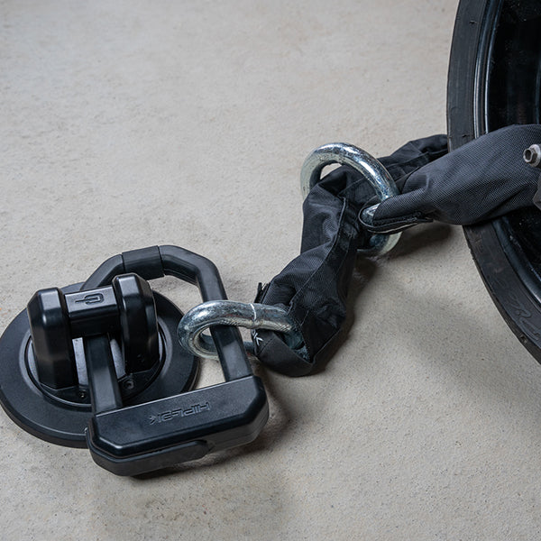 Hiplok Hardend Steel Loop Mega Chain All Black FREE 1 YEAR Returns, FREE UK Delivery | ThrottleChimp