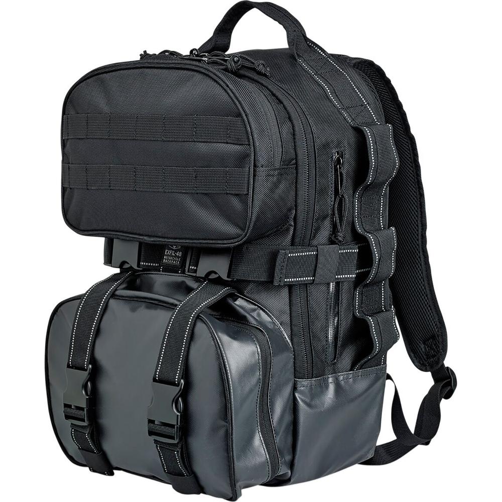 Biltwell Exfil-48 Backpack Black FREE 1 YEAR Returns, FREE UK Delivery | ThrottleChimp