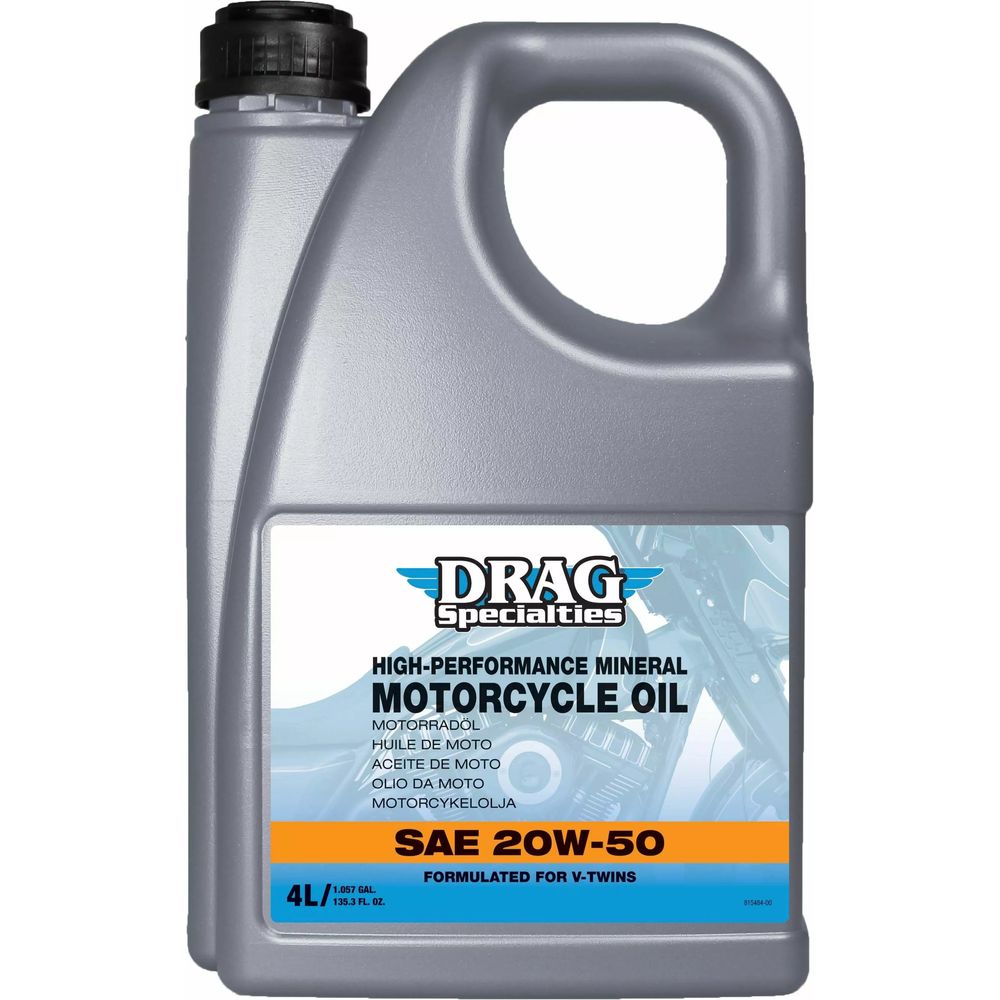 Drag Specialties E-Drag 20W50 Min Engine Oil FREE 1 YEAR Returns, FREE UK Delivery | ThrottleChimp