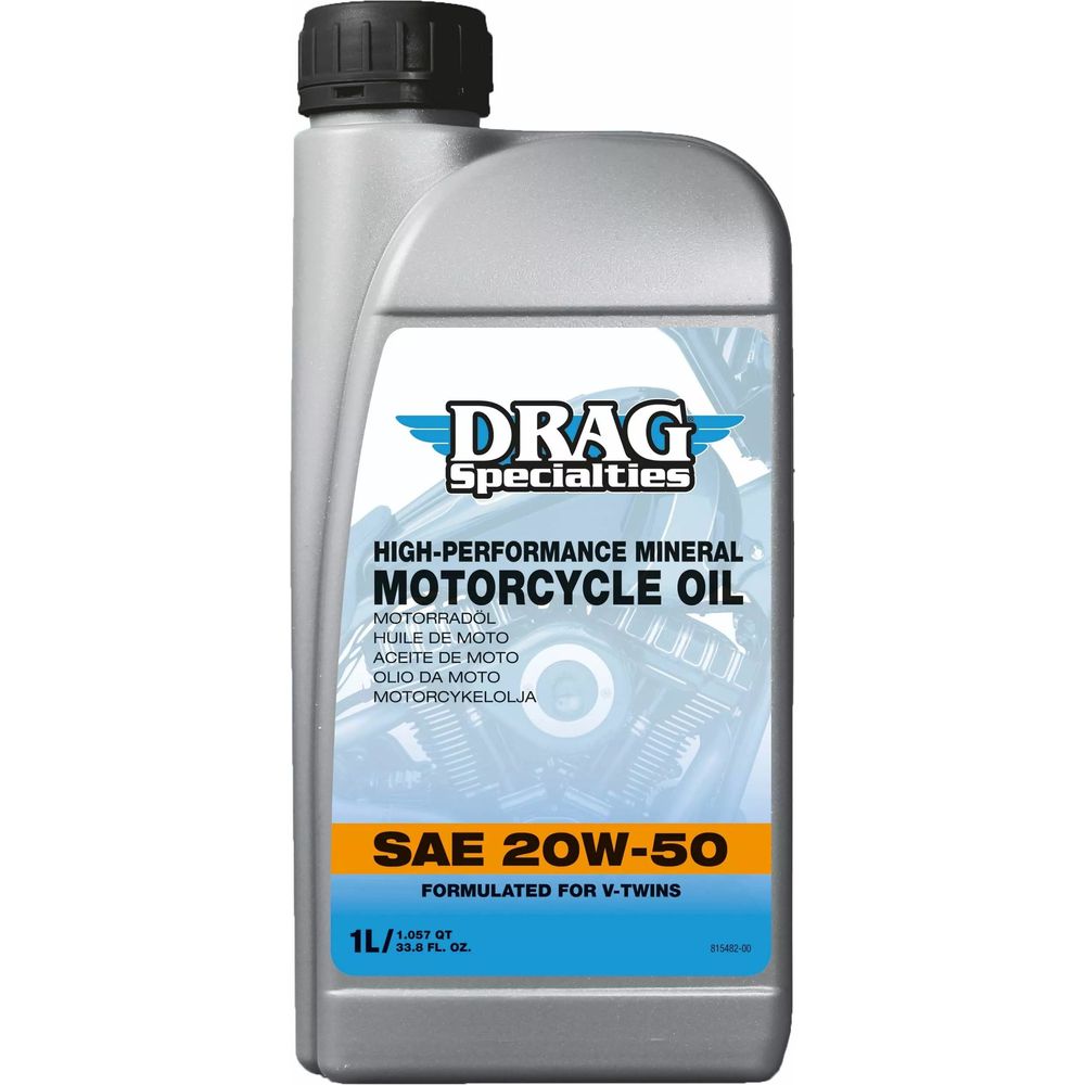 Drag Specialties E-Drag 20W50 Min Engine Oil FREE 1 YEAR Returns, FREE UK Delivery | ThrottleChimp