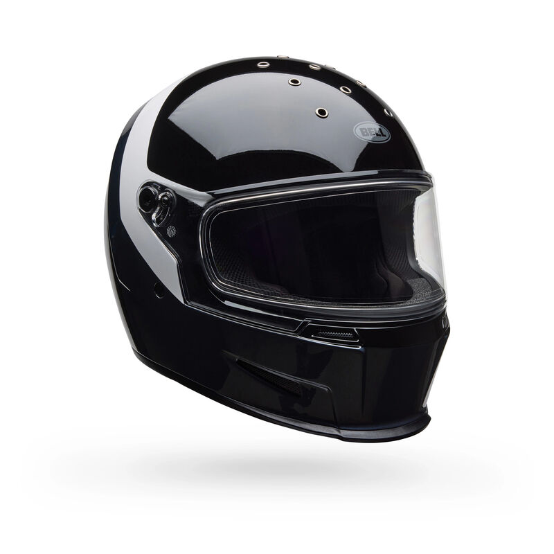 Bell Eliminator Menace Gloss ECE 22.06 Full Face Helmet Black / White