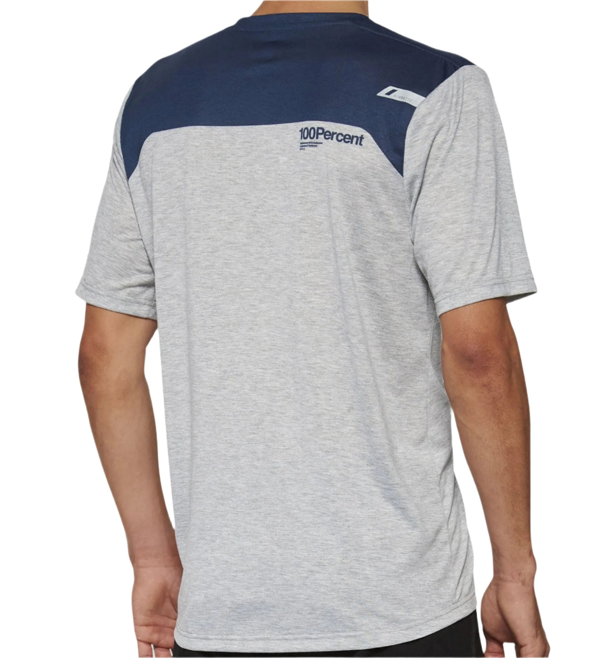 100% Airmatic Short Sleeves Cycle Jersey Grey / Midnight - FREE 1 YEAR Returns, FREE UK Shipping | ThrottleChimp