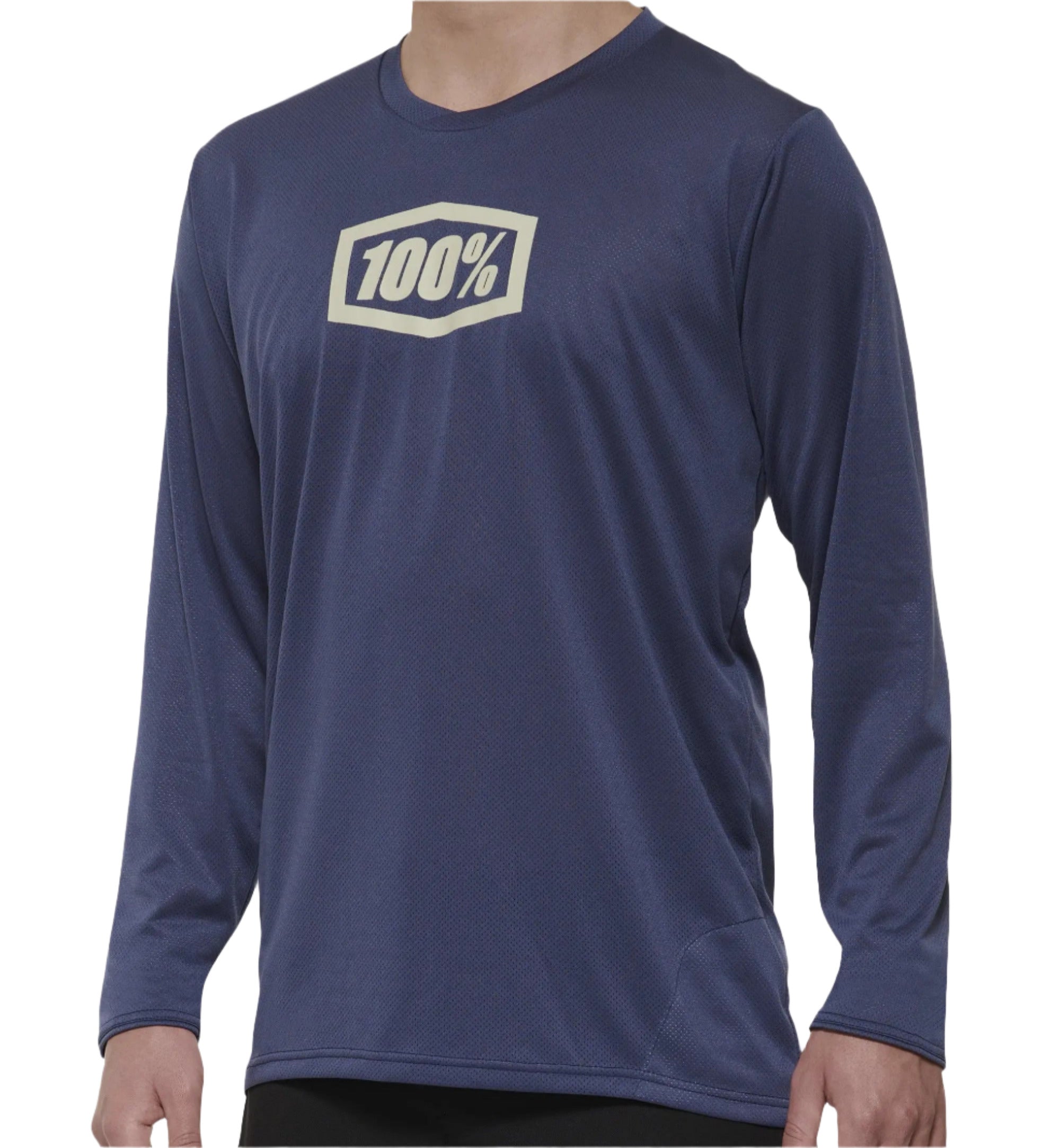 100% Ridecamp Long Sleeves Cycle Jersey Indigo - FREE 1 YEAR Returns, FREE UK Shipping | ThrottleChimp
