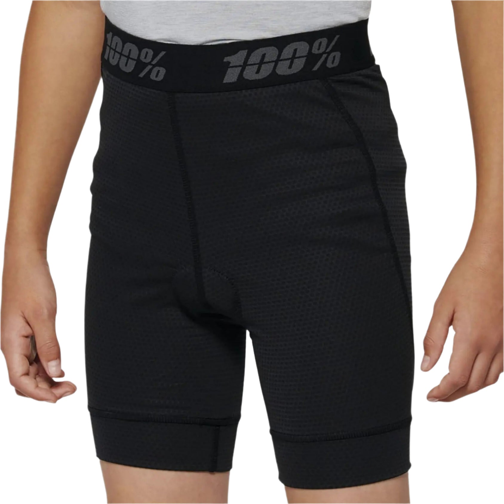 100% Ridecamp Youth Cycle Shorts With Liner Black - FREE 1 YEAR Returns, FREE UK Shipping | ThrottleChimp