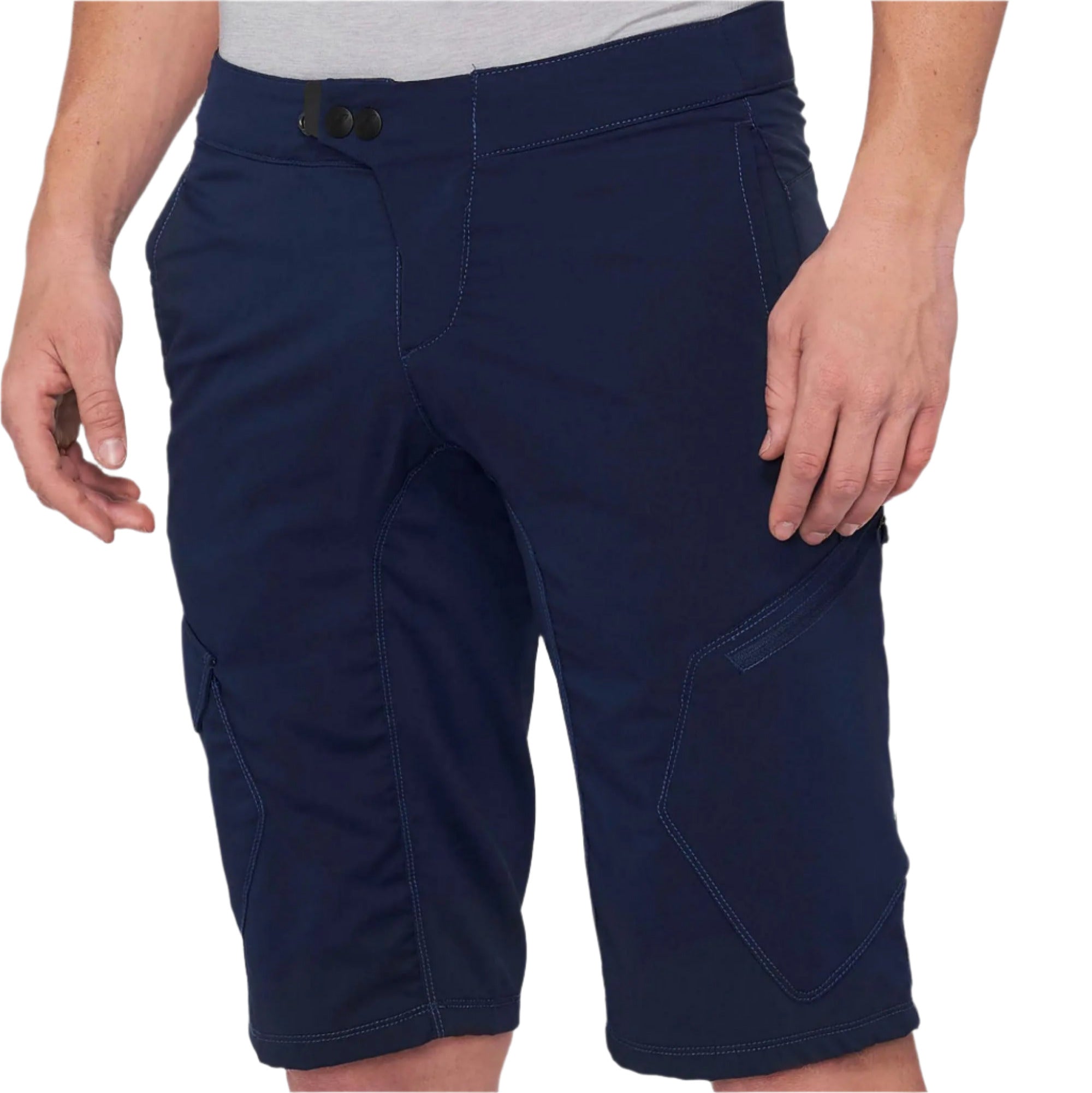 100% Ridecamp Cycle Shorts Navy - FREE 1 YEAR Returns, FREE UK Shipping | ThrottleChimp