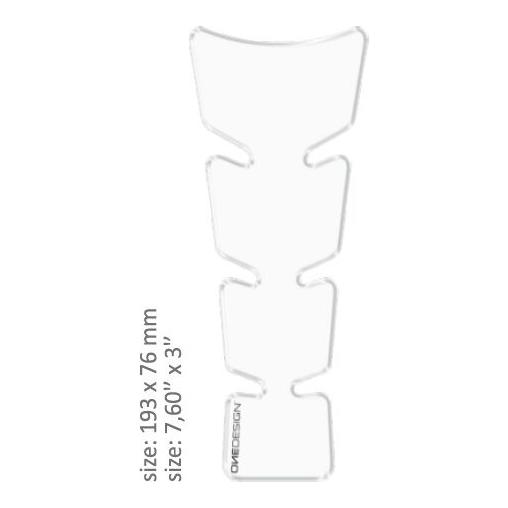 One Design Slim Transparent CGSLITP Tank Pad Clear FREE 1 YEAR Returns, FREE UK Delivery | ThrottleChimp