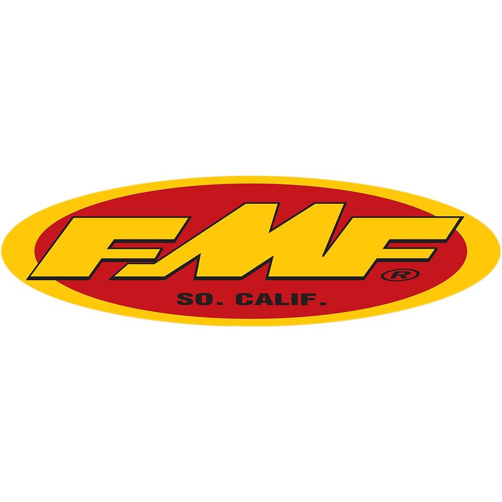 FMF Oval Promotion Sticker Yellow / Red FREE 1 YEAR Returns, FREE UK Delivery | ThrottleChimp
