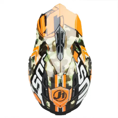 Just1 J12 Carbon MX Helmet Kombat Orange FREE 1 YEAR Returns, FREE UK Delivery | ThrottleChimp