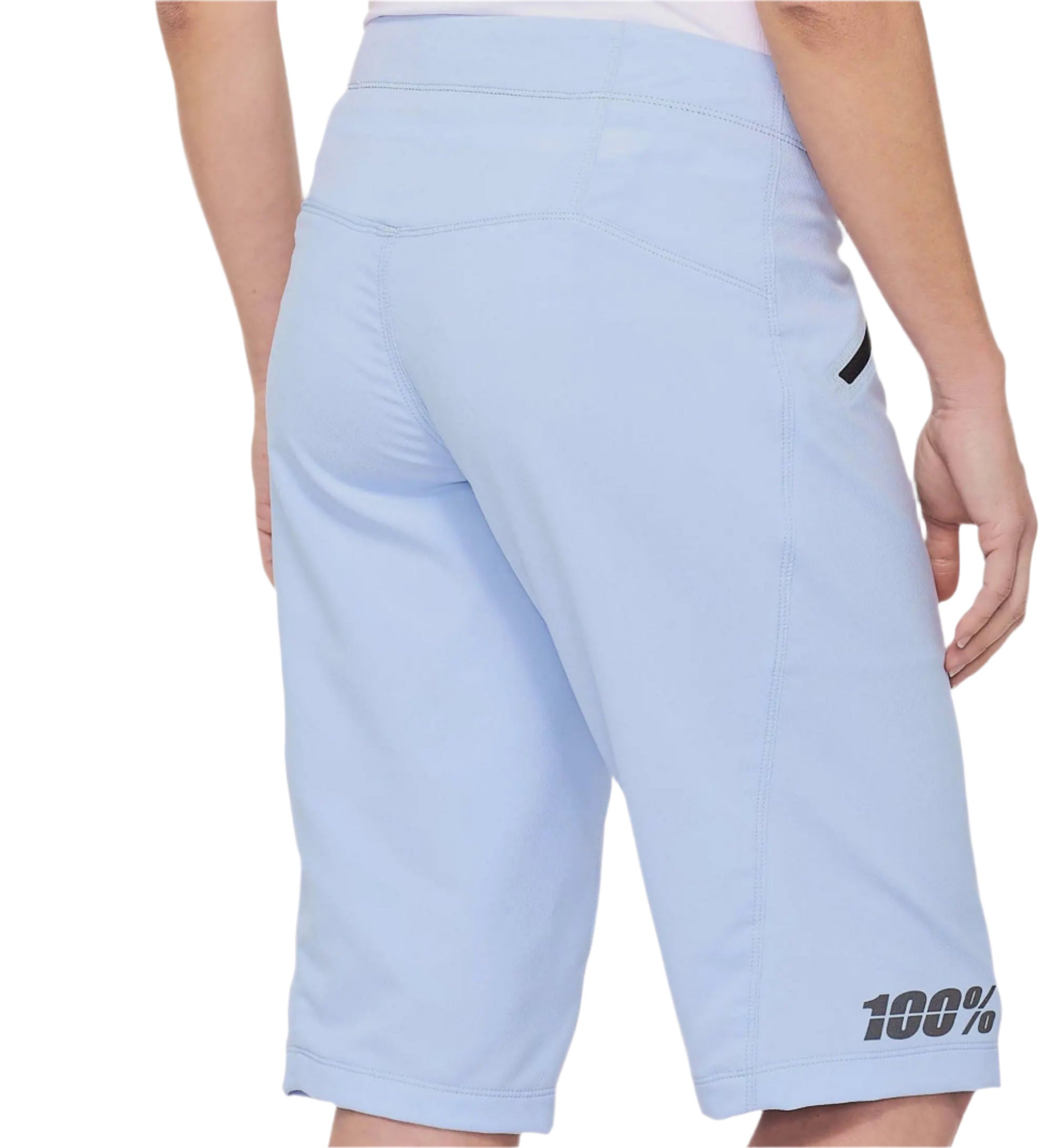 100% Ridecamp Ladies Cycle Shorts Powder Blue - FREE 1 YEAR Returns, FREE UK Shipping | ThrottleChimp