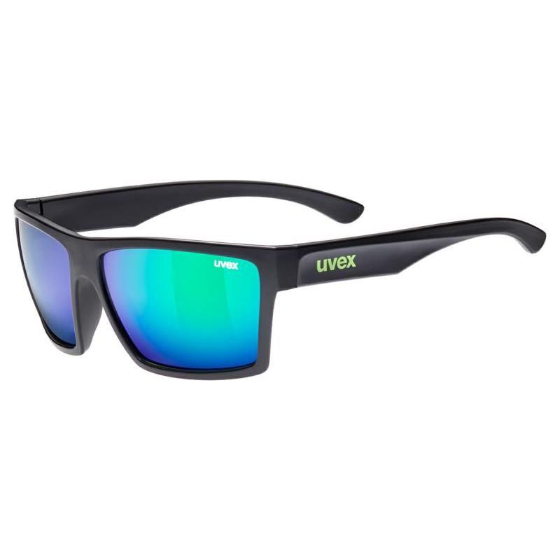 Uvex LGL 29 Sunglasses Black / Green FREE 1 YEAR Returns, FREE UK Delivery | ThrottleChimp