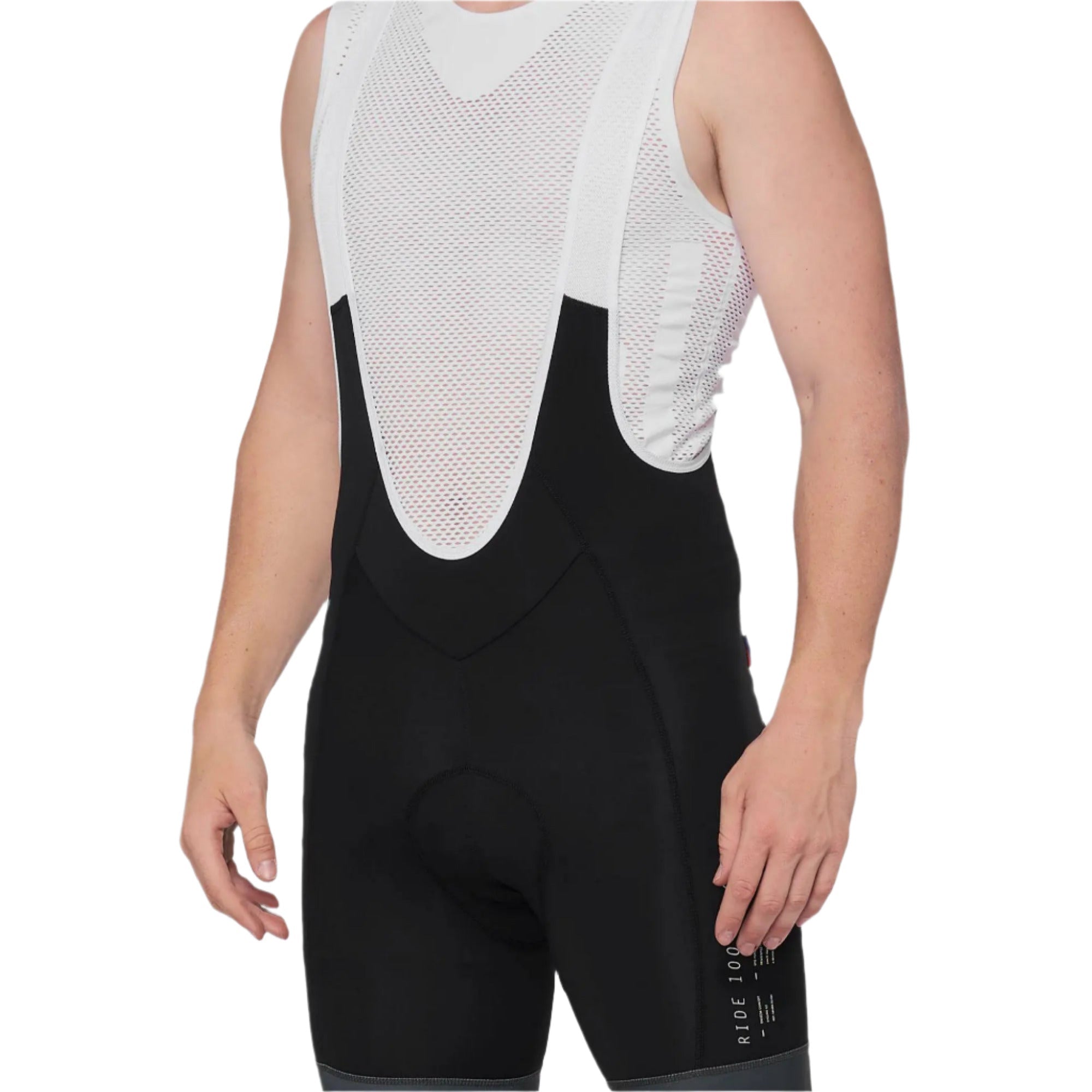 100% Exceeda Bib Cycle Shorts 2022 Black / Charcoal - FREE 1 YEAR Returns, FREE UK Shipping | ThrottleChimp