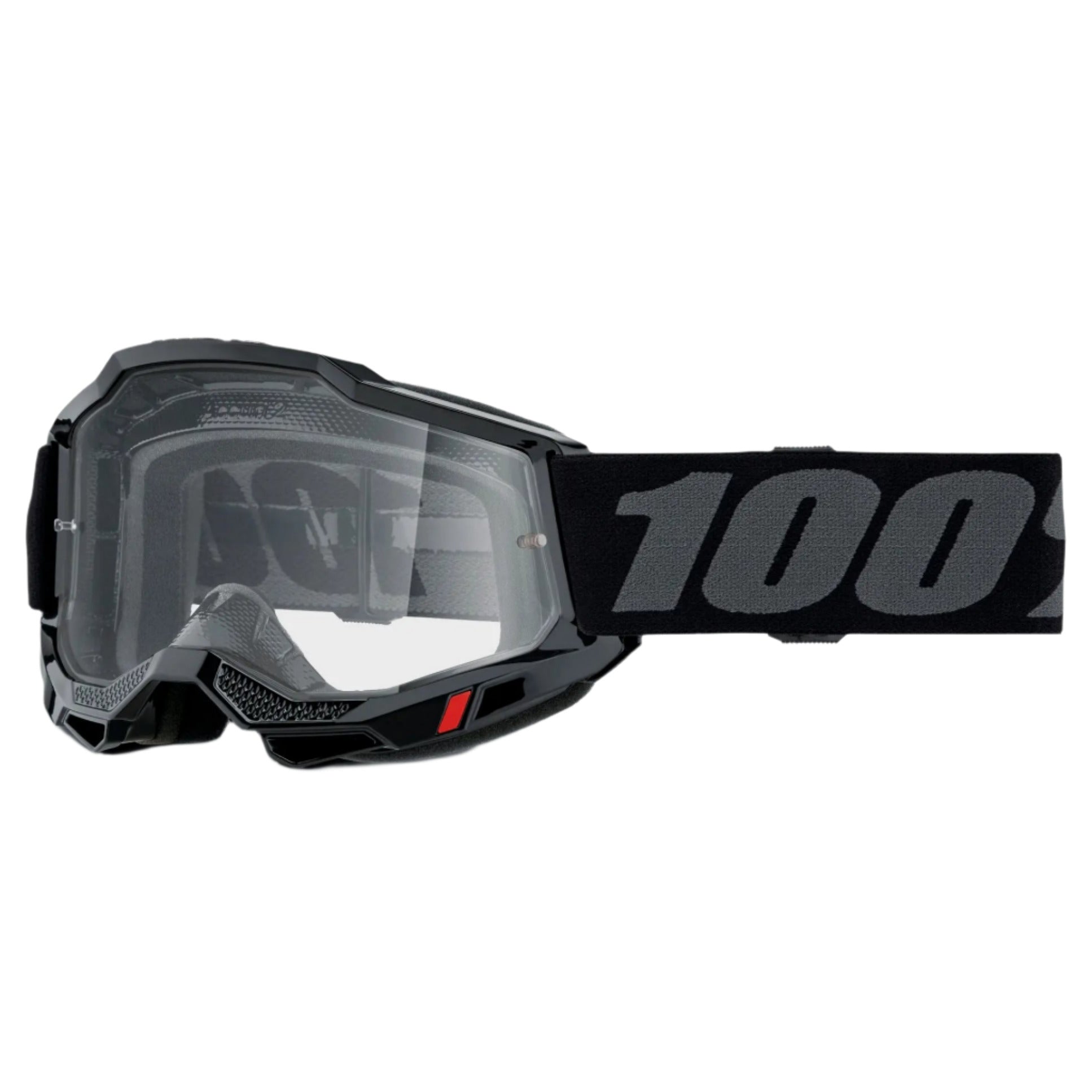 100% Accuri 2 OTG Cycle Goggles Black / Clear Lens - FREE 1 YEAR Returns, FREE UK Shipping | ThrottleChimp