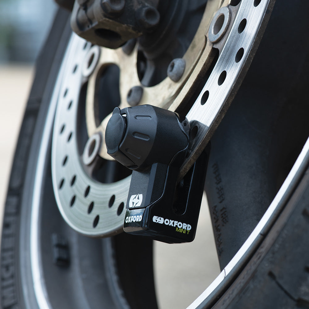 Oxford Mini T Disc Lock Black FREE 1 YEAR Returns, FREE UK Delivery | ThrottleChimp